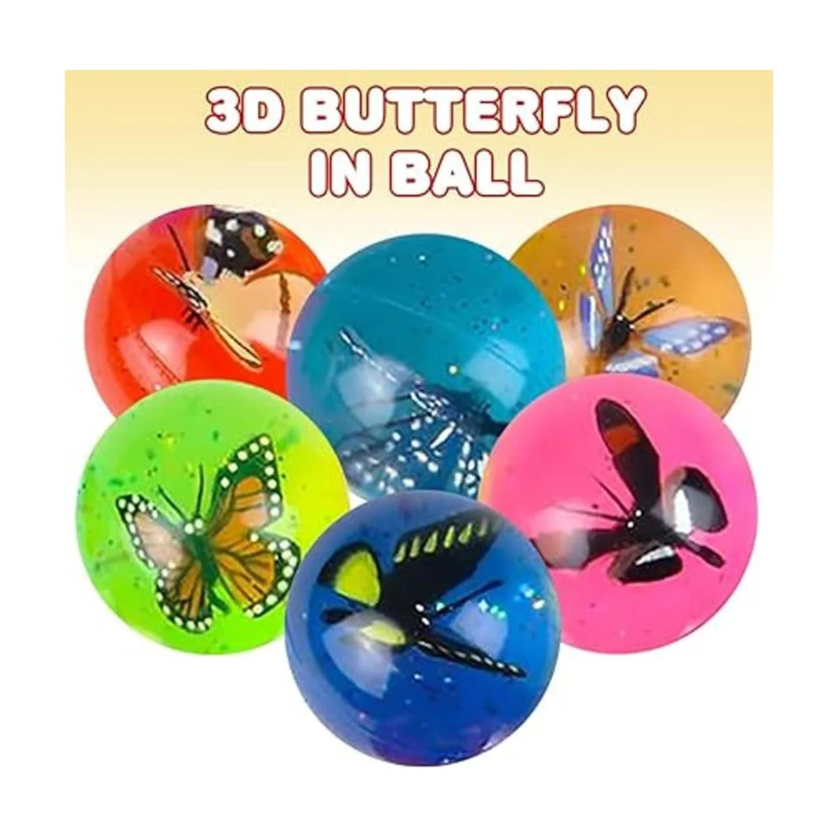 ArtCreativity Juego de 12 bolas de mariposa para niños con_4