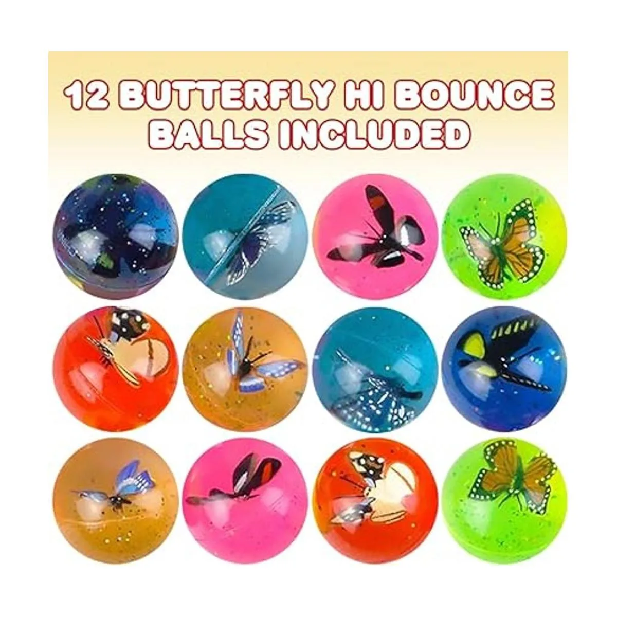 ArtCreativity Juego de 12 bolas de mariposa para niños con_2