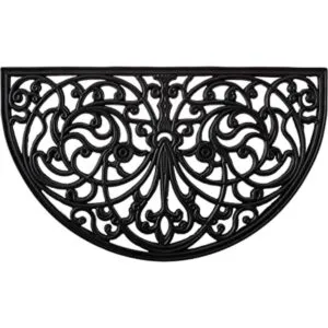 Tapete para puerta Kempf de hule con forma de medialuna_1