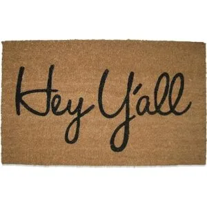 tag Hey Yall Felpudo de fibra de coco del sur de 17.5 x_1