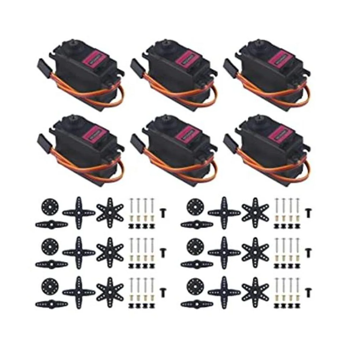 Alinan 6 piezas MG996R Metal Gear 180 grados de marca_1