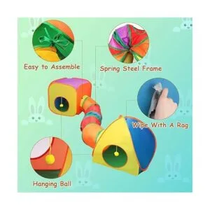 Túnel de conejo y cubo tienda de campaña plegable_3