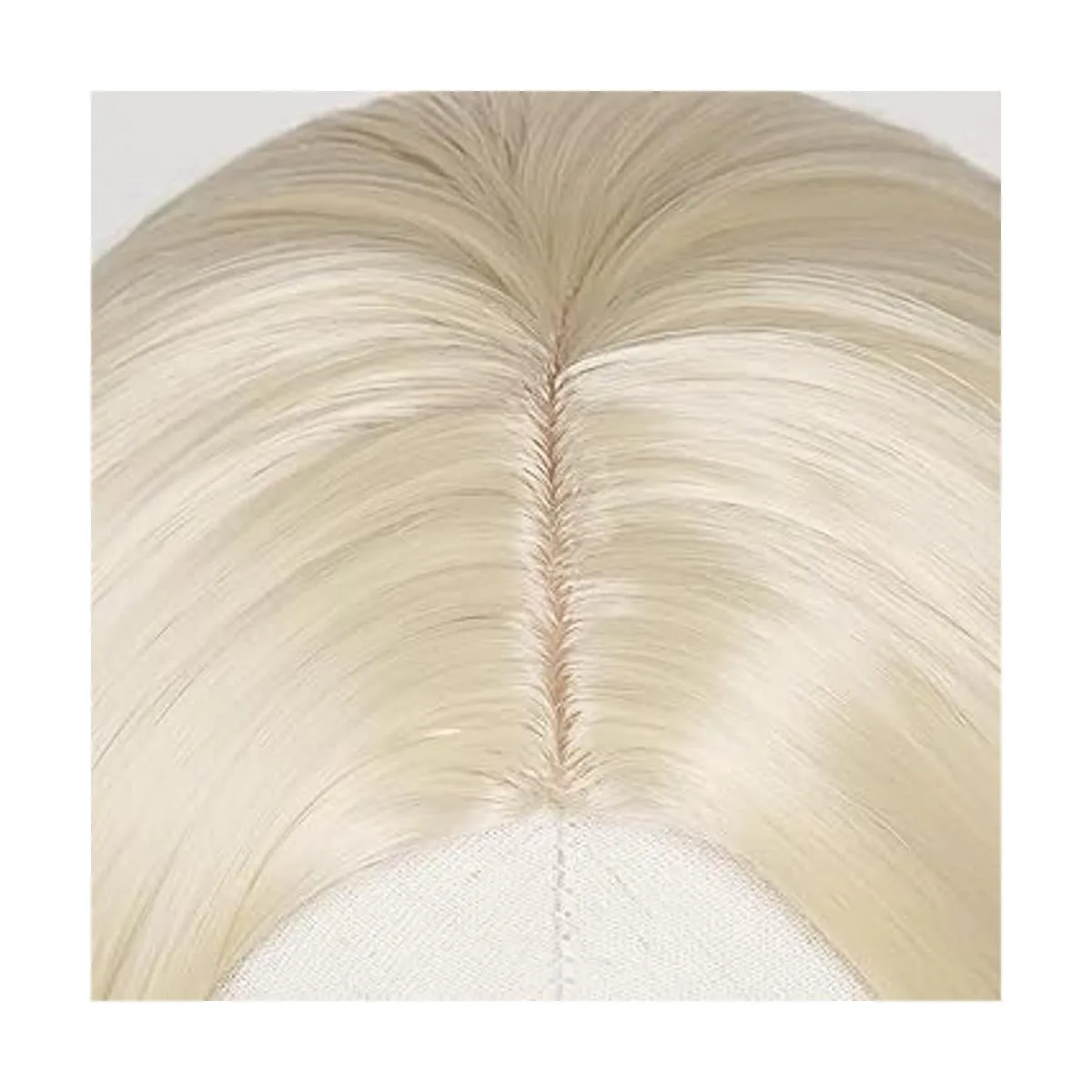 Aicos Peluca rubia para niños peluca larga y rizada para_5