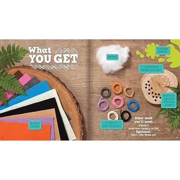 coser mini animales Klutz libro y Craft Kit Make_6