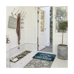 Burosev Welcome to Our Lake House Felpudo decorativo para_2