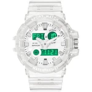 Gosasa Reloj digital multifunción transparente para_1