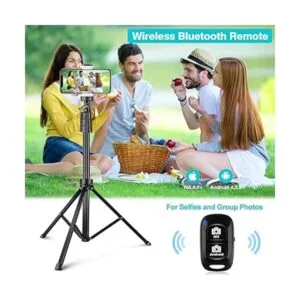 UBeesize Trípode de teléfono de 67 pulgadas y palo para_6