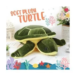 Tortuga de peluche grande de felpa suave tortuga marina_3