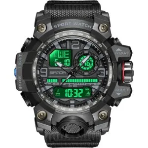 KXAITO Reloj de estilo deportivo y militar para hombres_3