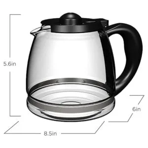 BLACKDECKER Jarra de repuesto TC1200B 12 tazas Cristal_7