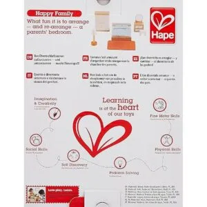 Hape Juego de muebles de casa de muñecas de madera para_3