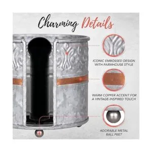 Autumn Alley Farmhouse Soporte de toalla de papel de_3