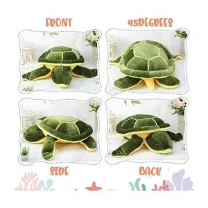 Tortuga de peluche grande de felpa suave tortuga marina_7