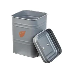 SafCare Juego de 3 botes de cocina de color gris granja_4