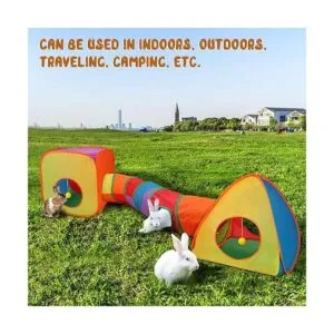 Túnel de conejo y cubo tienda de campaña plegable_5