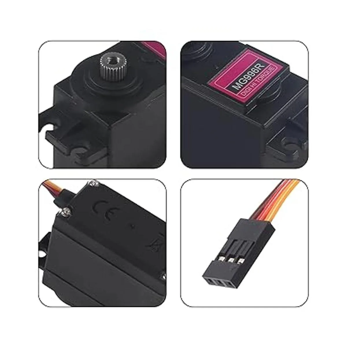 Alinan 6 piezas MG996R Metal Gear 180 grados de marca_4