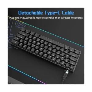 DIERYA DK61se Teclado mecánico con cable para juegos con_5