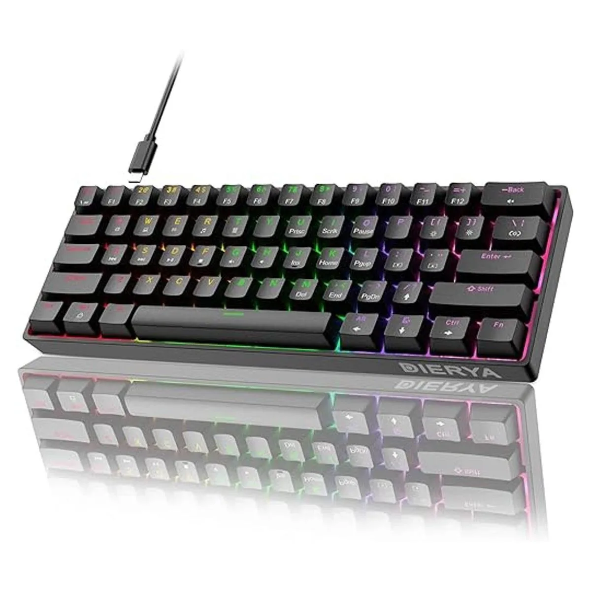 DIERYA DK61se Teclado mecánico con cable para juegos con_1