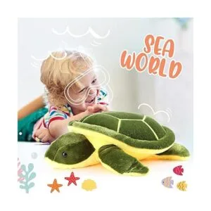 Tortuga de peluche grande de felpa suave tortuga marina_6