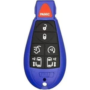 1 llave de coche azul sin llave con 7 botones M3N5WY783X_1