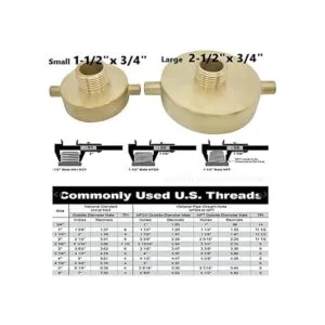 SpringSpray Adaptador de boca de fuego de latón macho de_6