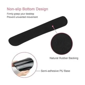 Reposamuñecas para teclado y mouse con soporte para_5