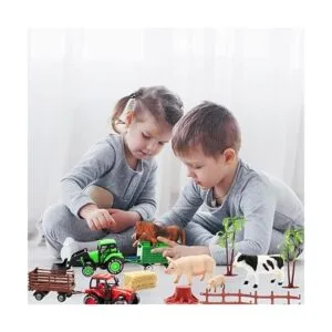 Paquete de 3 tractores de juguete de granja con 40 figuras_7