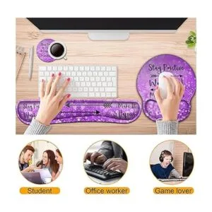 Reposamuñecas para teclado y mouse con soporte para_3