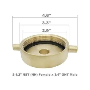 SpringSpray Adaptador de boca de fuego de latón macho de_2