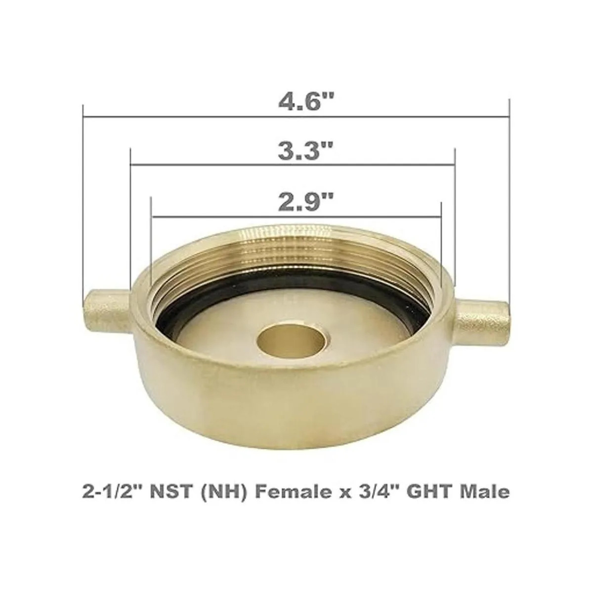 SpringSpray Adaptador de boca de fuego de latón macho de_2