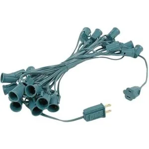 Juego de luces de Navidad transparentes C9 cadena de luz_3