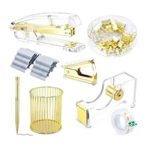 BOMEI PACK Kit de accesorios de escritorio grapadora y_1