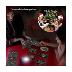 WJPC Tarjetas de tarot de lámina dorada con juego de_6