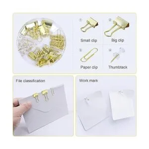 BOMEI PACK Kit de accesorios de escritorio grapadora y_6