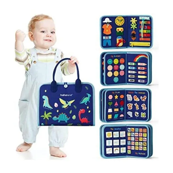 hahaland Tablero ocupado para niños pequeños juguetes_1