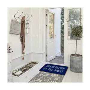 Burosev Life is Better On The Boat Felpudo decorativo_2