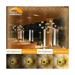 Bombilla de luz media dorada regulable 6 W equivalente a_2