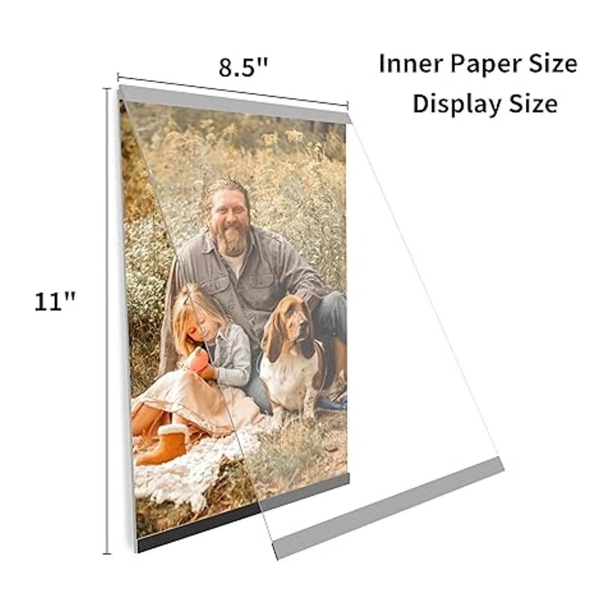 REALWAY Soporte acrílico para letreros de pared de 8.5 x_7