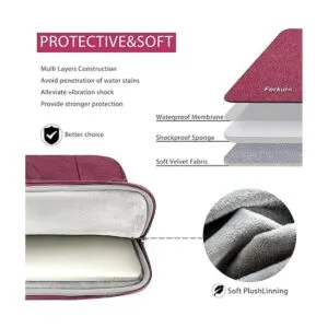 Ferkurn Bolsa para laptop de 17 pulgadas de 17.3 pulgadas_3