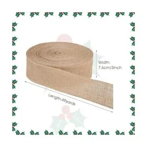 Tela de arpillera de 49 yardas cinta de tela de yute_4