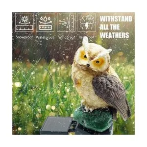 2 paquetes de luces solares de búho para exteriores_6
