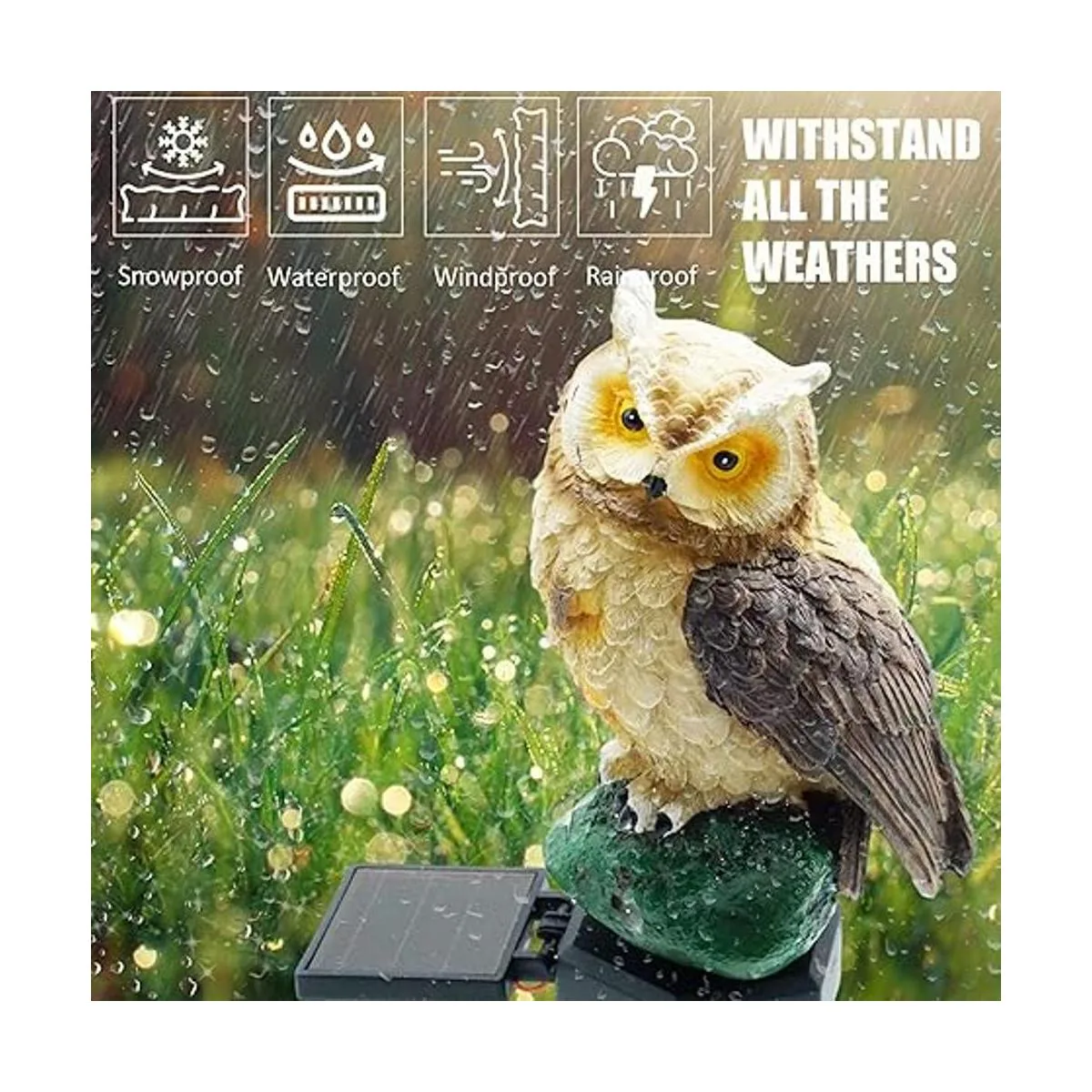 2 paquetes de luces solares de búho para exteriores_6