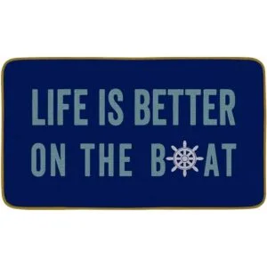 Burosev Life is Better On The Boat Felpudo decorativo_1