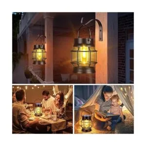 UBright Paquete de 2 linternas solares colgantes faroles_6