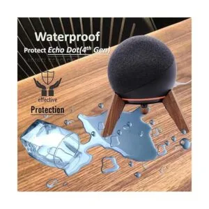 Soporte de madera real para Echo Dot 4 generación5_3