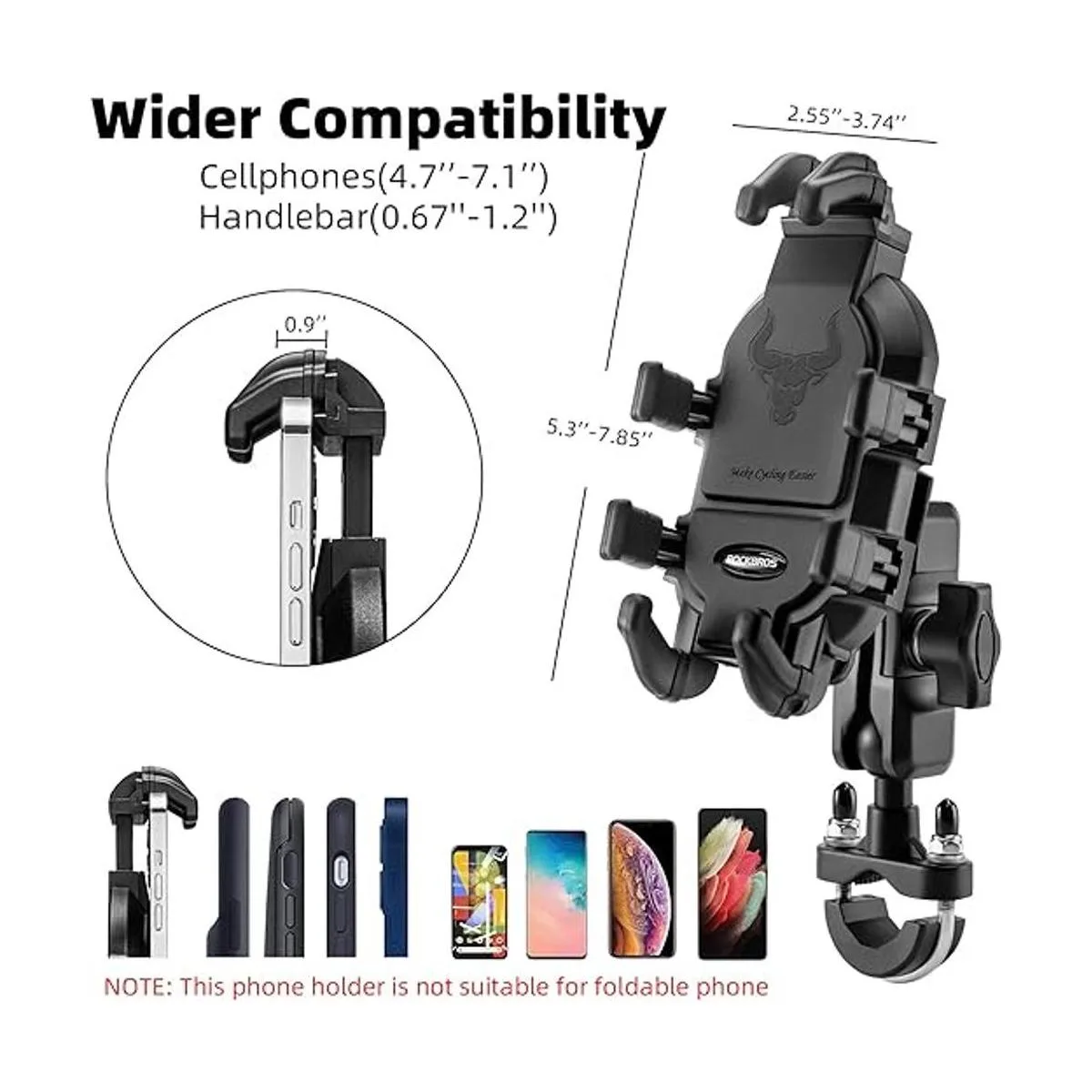 ROCKBROS Soporte para teléfono de motocicleta con_2