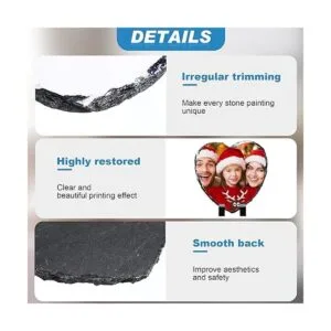 4 piezas de pizarra de sublimación en forma de corazón_4