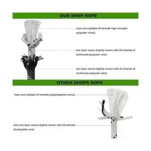 CRAYZA Cuerda de poliéster trenzada doble 12 pulgada x_4