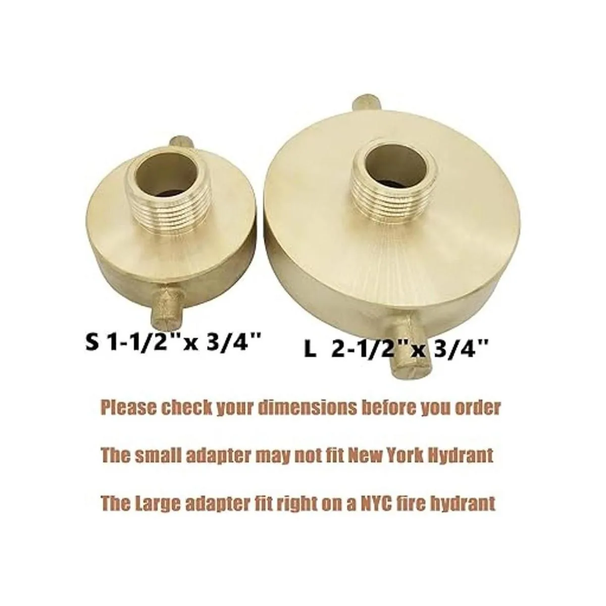 SpringSpray Adaptador de boca de fuego de latón macho de_4