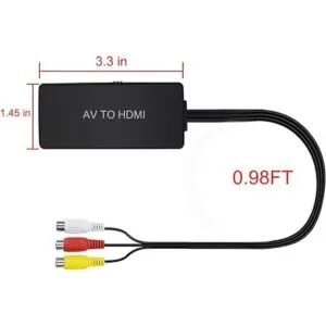 LVY Convertidor AV a HDMI Convertidor RCA a HDMI compuesto_6